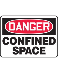 OSHA Danger Safety Sign: Confined Space